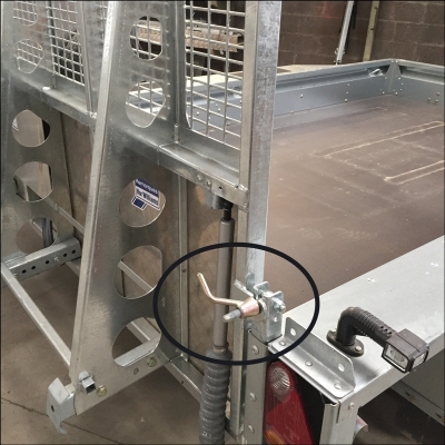 Poignée de serrage pour rampe compatible Ifor Williams C30709GW