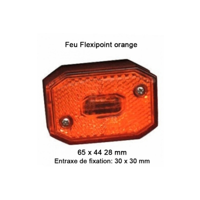 Feu de position orange Flexipoint 685111