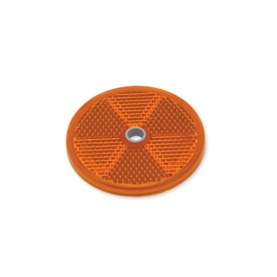 Catadioptre rond ORANGE diamètre 60 mm P1820