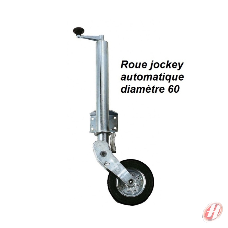 Roue jockey automatique diamètre 60 680714 I HLV Remorques