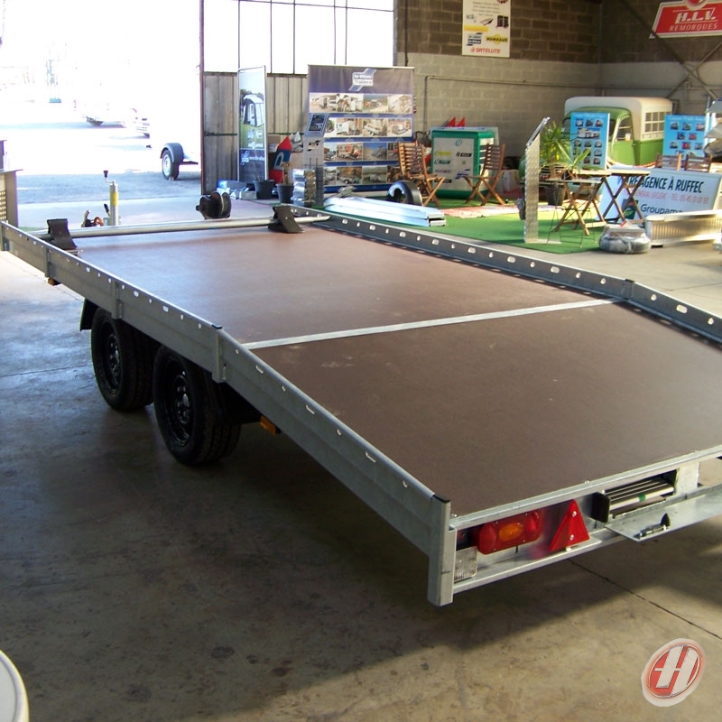 Plateau fixe / Porte-voiture HAPERT Indigo HF-2 longueur 5.05 m PTAC 3500 kg Plateau fixe / Porte-voiture HAPERT Indigo HF-2 longueur 5.05 m PTAC 3500 kg