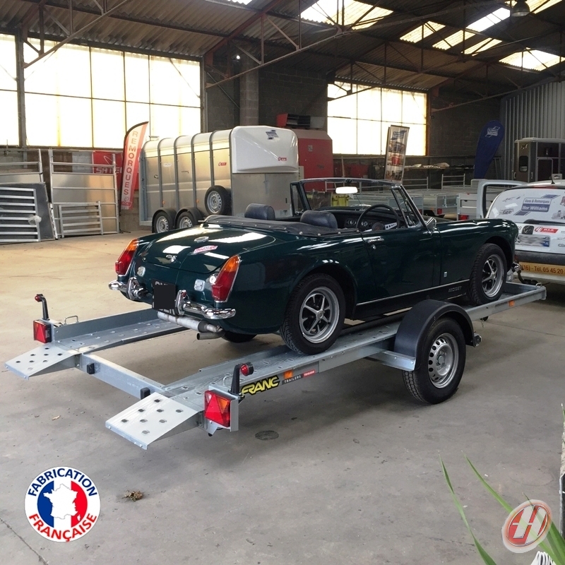 Porte-voiture Trigano 1 essieu freiné PV360F130 Porte-voiture Trigano 1 essieu freiné PV360F130